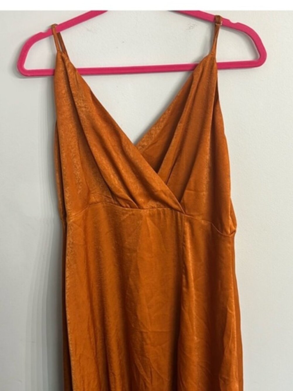 Elegant Orange Mini Dress